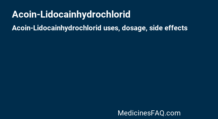 Acoin-Lidocainhydrochlorid