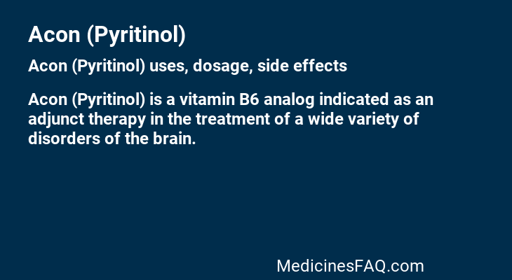 Acon (Pyritinol)