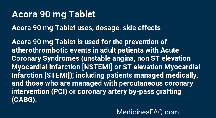 Acora 90 mg Tablet