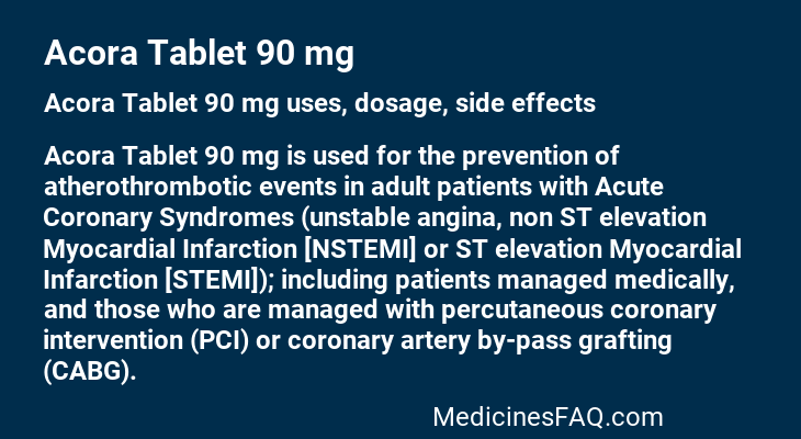 Acora Tablet 90 mg