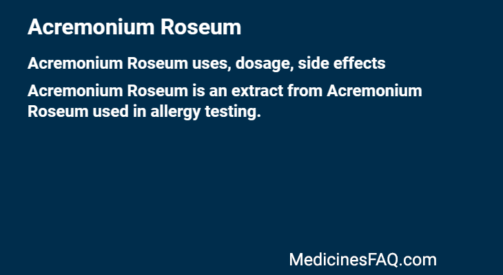 Acremonium Roseum