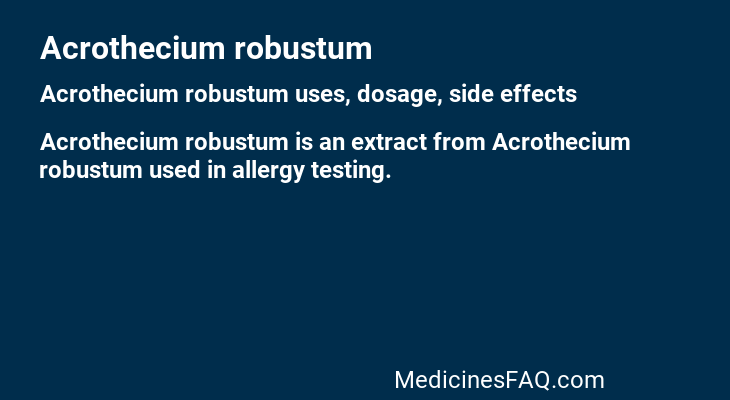 Acrothecium robustum