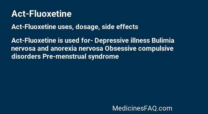 Act-Fluoxetine