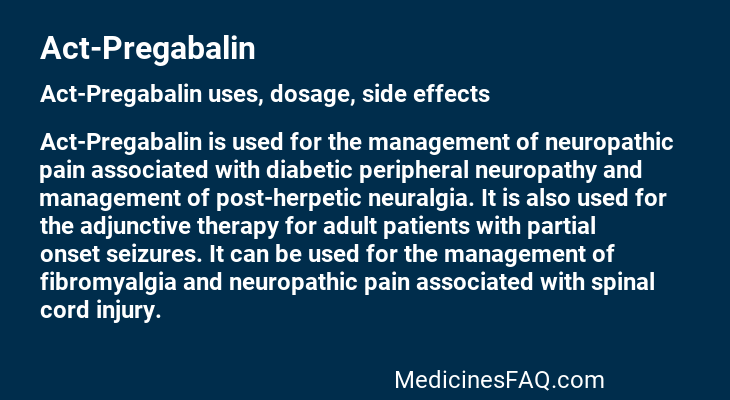 Act-Pregabalin