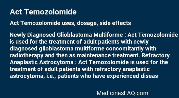 Act Temozolomide