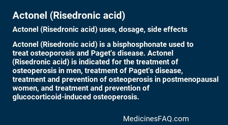 Actonel (Risedronic acid)