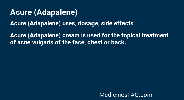 Acure (Adapalene)