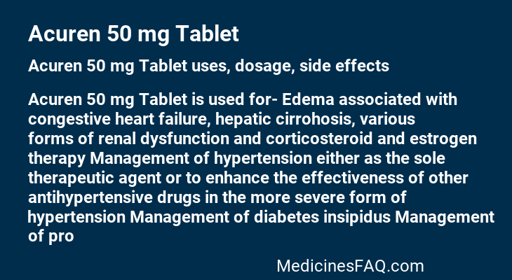 Acuren 50 mg Tablet