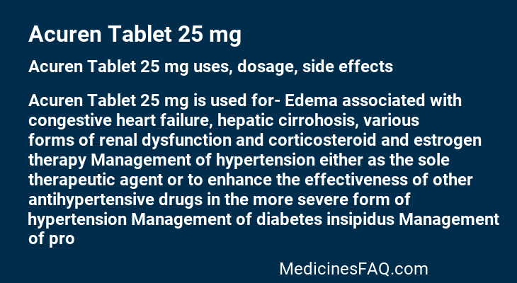Acuren Tablet 25 mg