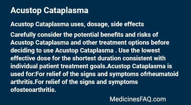 Acustop Cataplasma
