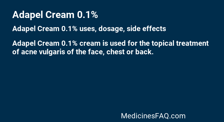 Adapel Cream 0.1%