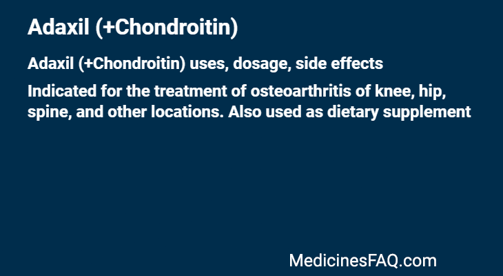 Adaxil (+Chondroitin)