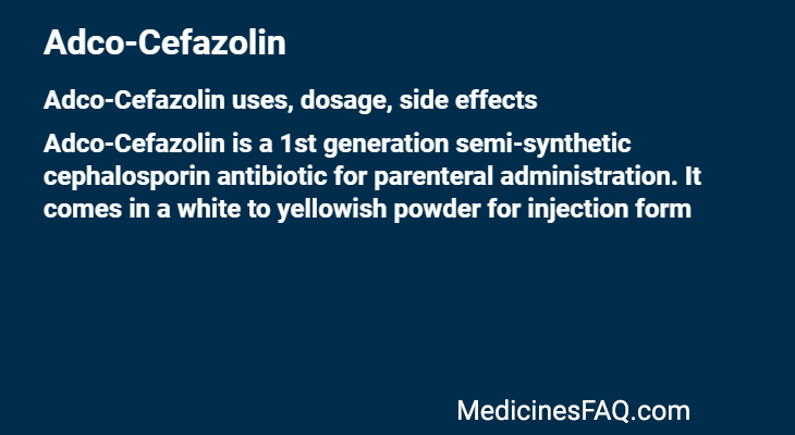 Adco-Cefazolin