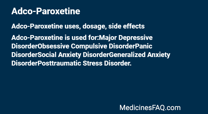 Adco-Paroxetine