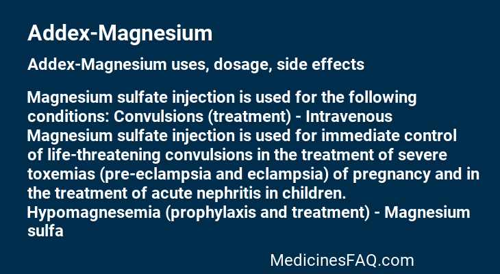 Addex-Magnesium