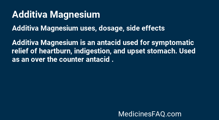 Additiva Magnesium