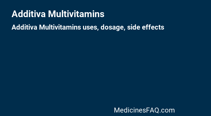 Additiva Multivitamins