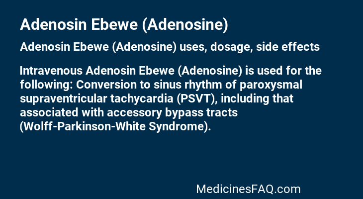 Adenosin Ebewe (Adenosine)