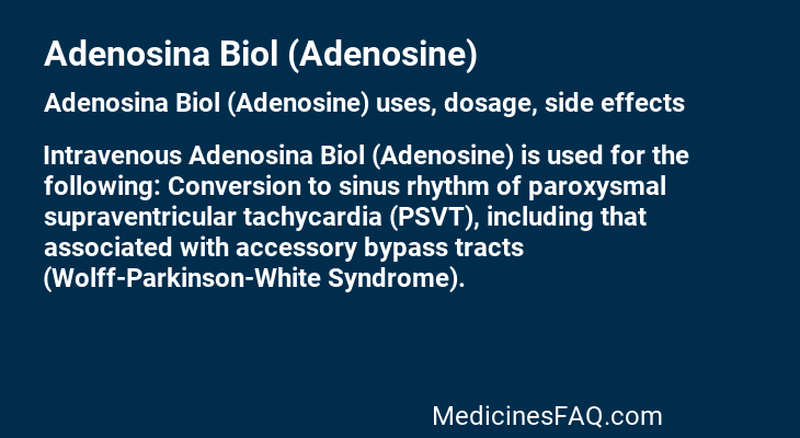 Adenosina Biol (Adenosine)