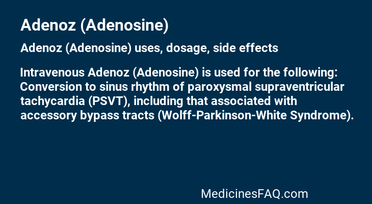 Adenoz (Adenosine)