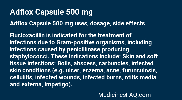 Adflox Capsule 500 mg