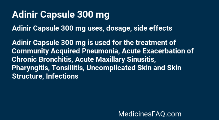 Adinir Capsule 300 mg
