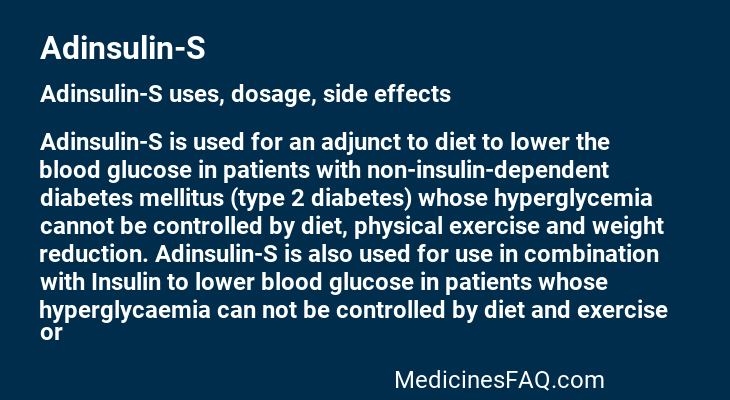 Adinsulin-S