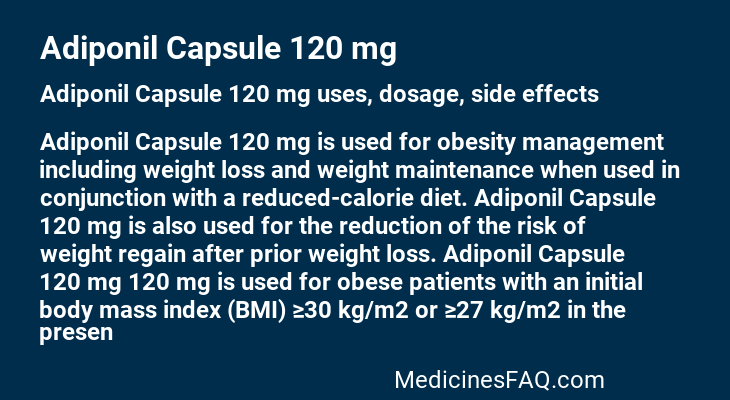 Adiponil Capsule 120 mg