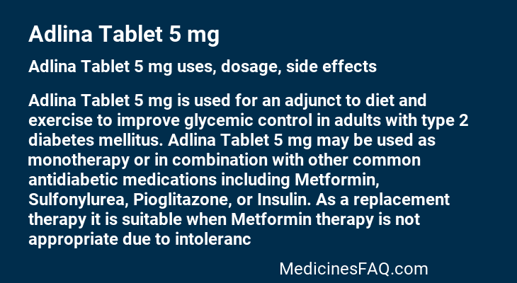 Adlina Tablet 5 mg