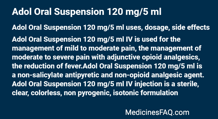 Adol Oral Suspension 120 mg/5 ml