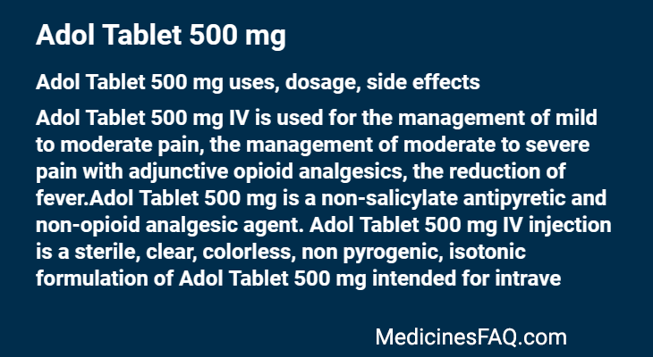 Adol Tablet 500 mg