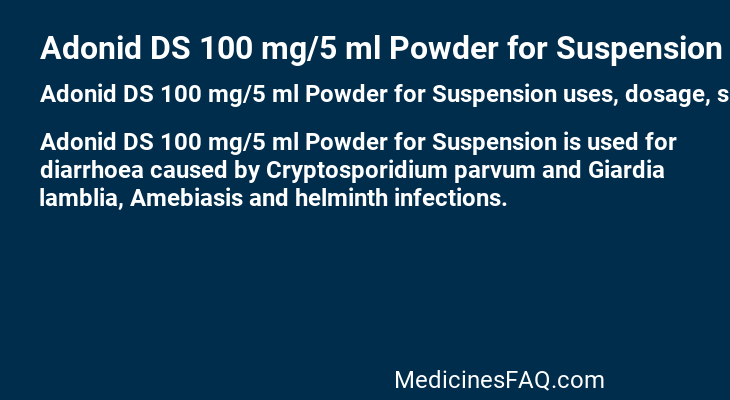 Adonid DS 100 mg/5 ml Powder for Suspension