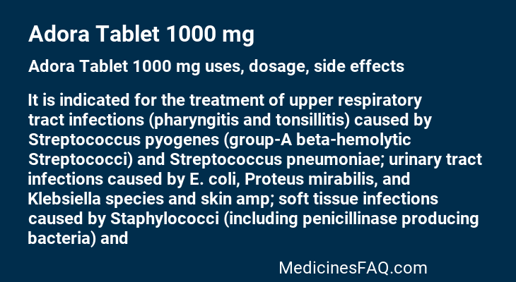 Adora Tablet 1000 mg