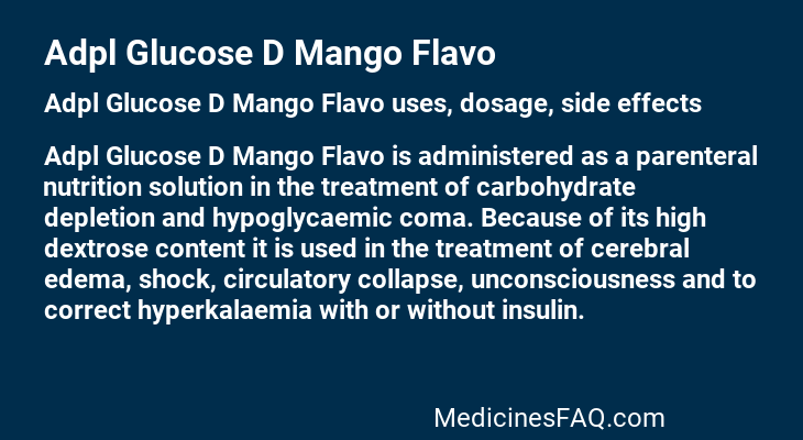 Adpl Glucose D Mango Flavo