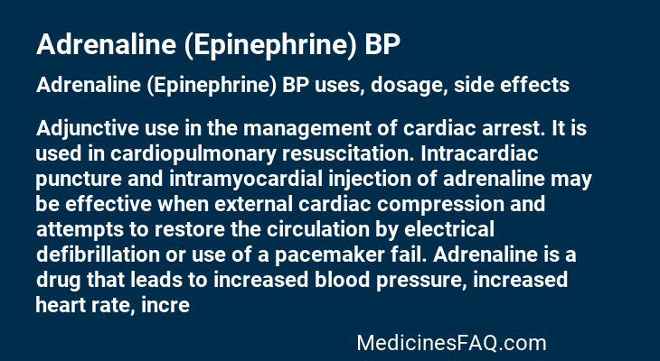 Adrenaline (Epinephrine) BP