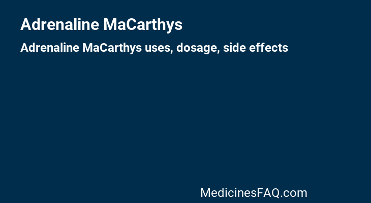 Adrenaline MaCarthys