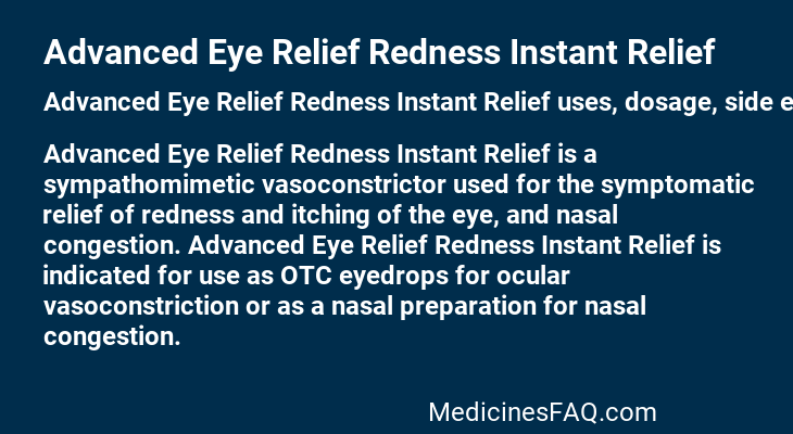 Advanced Eye Relief Redness Instant Relief