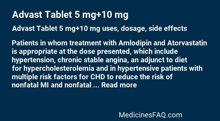 Advast Tablet 5 mg+10 mg