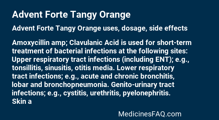 Advent Forte Tangy Orange