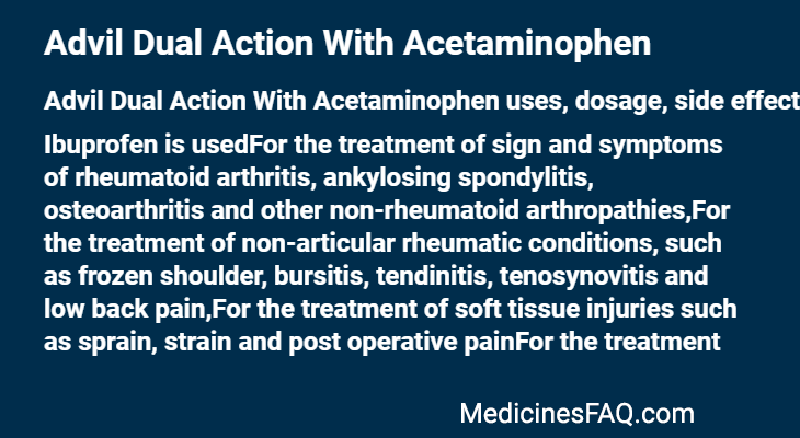 Advil Dual Action With Acetaminophen