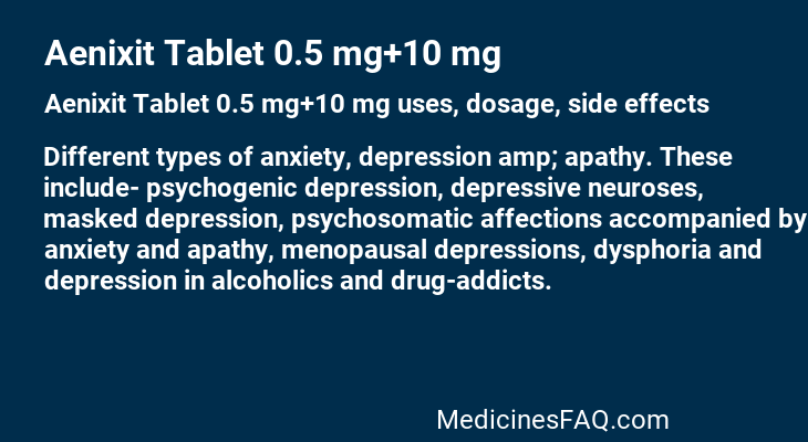 Aenixit Tablet 0.5 mg+10 mg