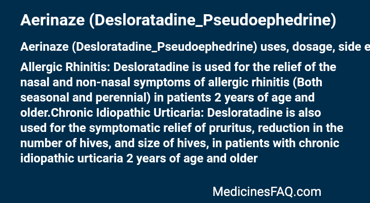 Aerinaze (Desloratadine_Pseudoephedrine)