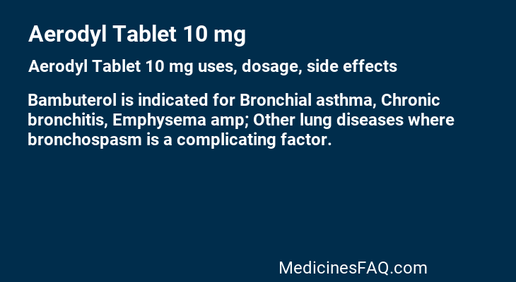 Aerodyl Tablet 10 mg