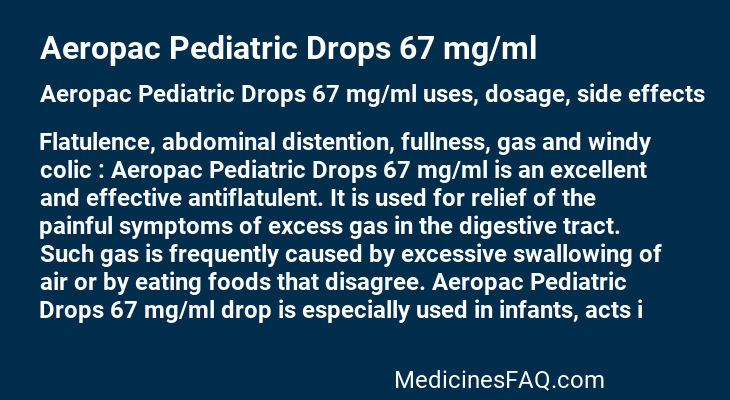 Aeropac Pediatric Drops 67 mg/ml
