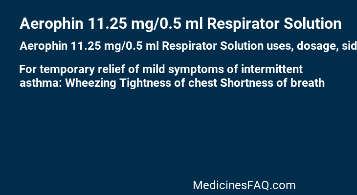 Aerophin 11.25 mg/0.5 ml Respirator Solution