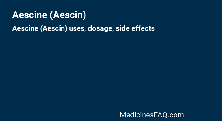 Aescine (Aescin)
