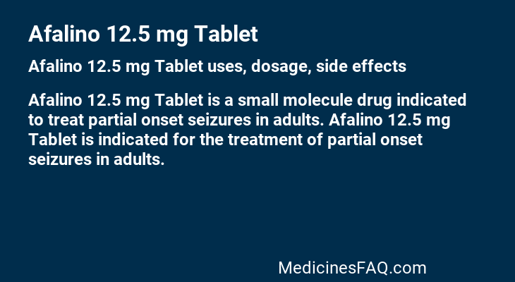 Afalino 12.5 mg Tablet