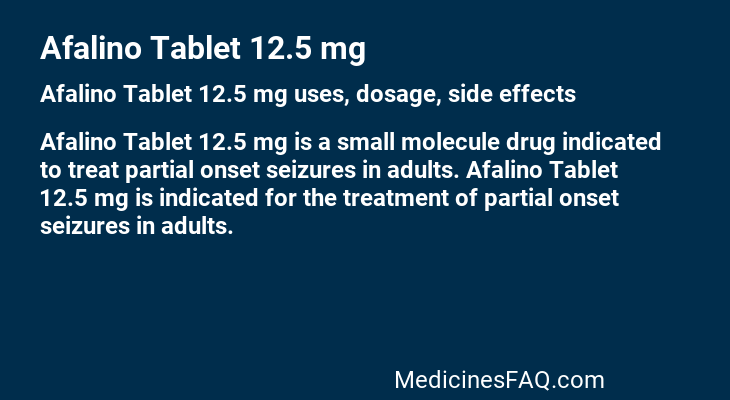 Afalino Tablet 12.5 mg