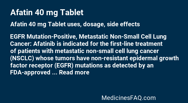 Afatin 40 mg Tablet