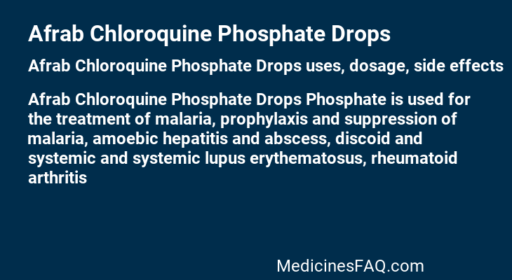 Afrab Chloroquine Phosphate Drops